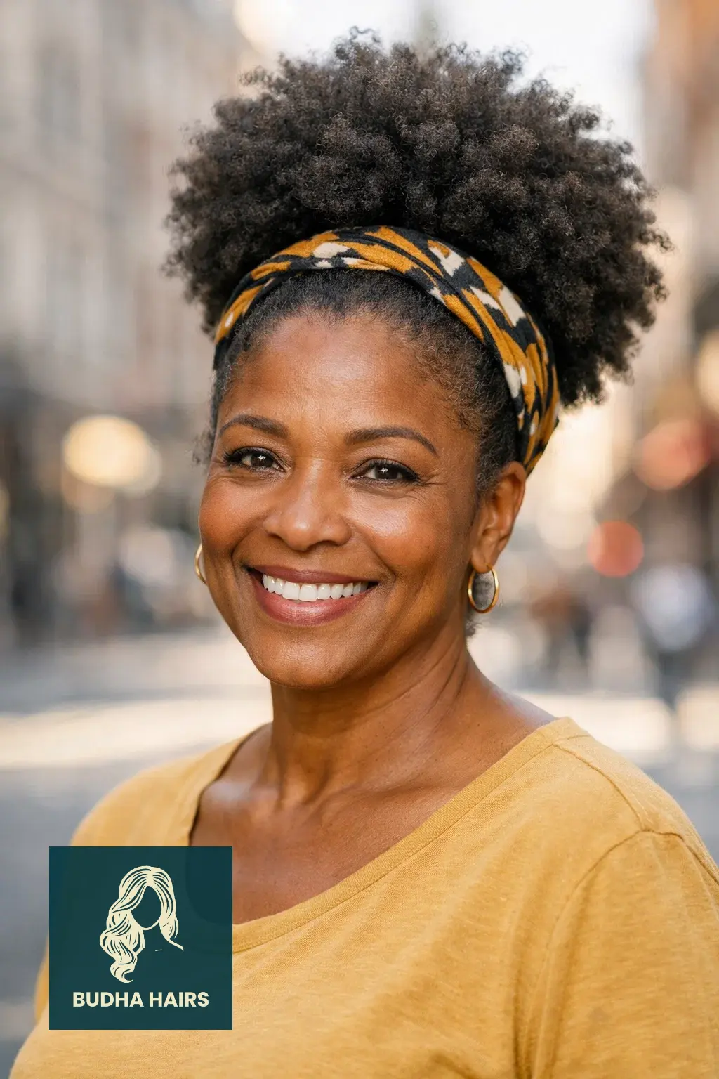 30 Stunning Older Black Women Hairstyles for Over 50 (2026 Guide) 12 The High Puff with Headband