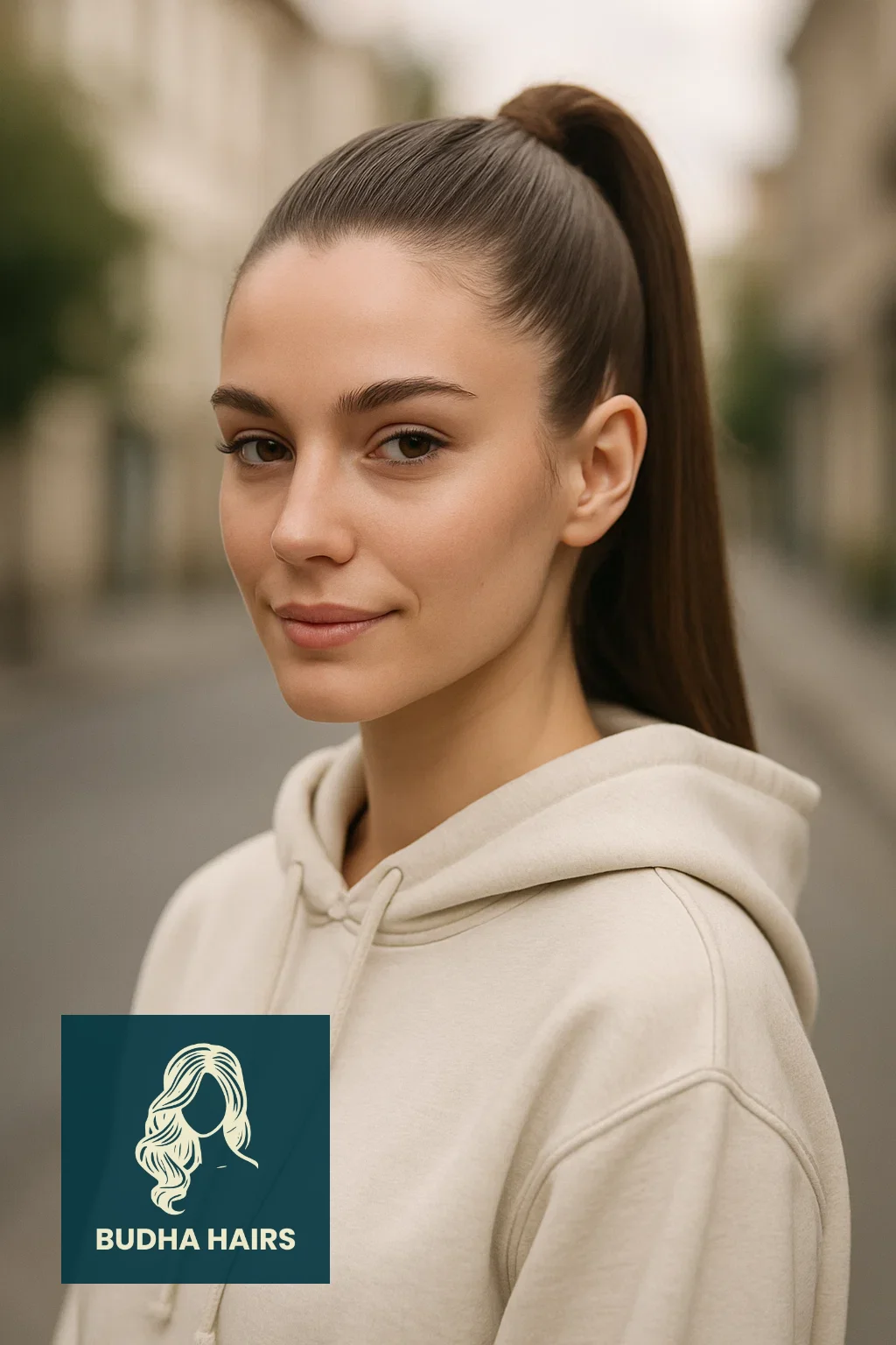30 Best Hoodie Hairstyles & Easy Hair Hacks for Comfort 25 The High Tucked Ponytail (Hidden Ends)