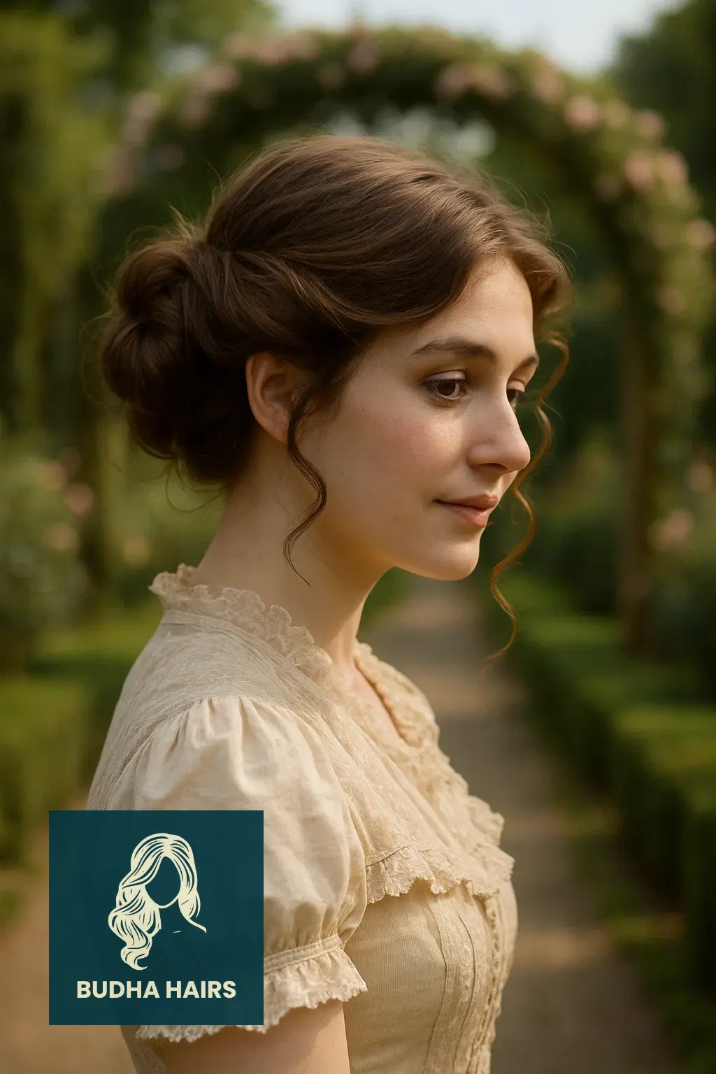 30 Elegant Victorian Hairstyles & Historical Updo Ideas 23 The Loose Knot with Side Tendrils (1890s Softness)