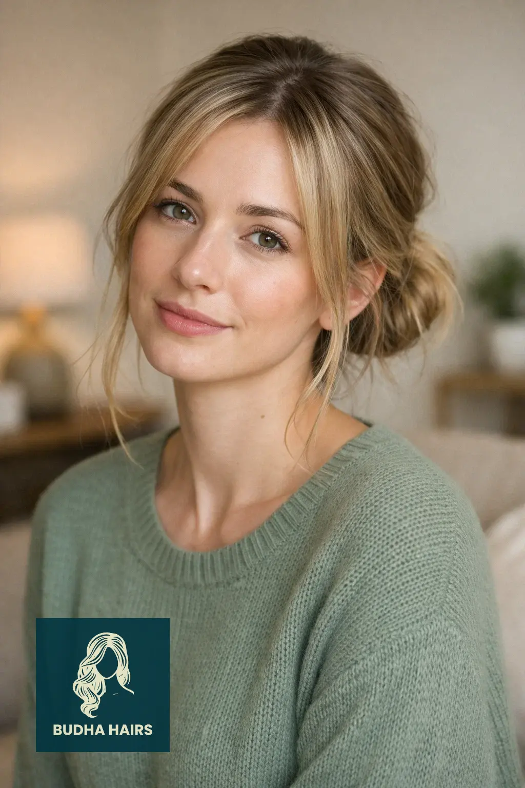 30 Simple yet Volumizing Hairstyles for Thin Hair 3 The Low Messy Bun