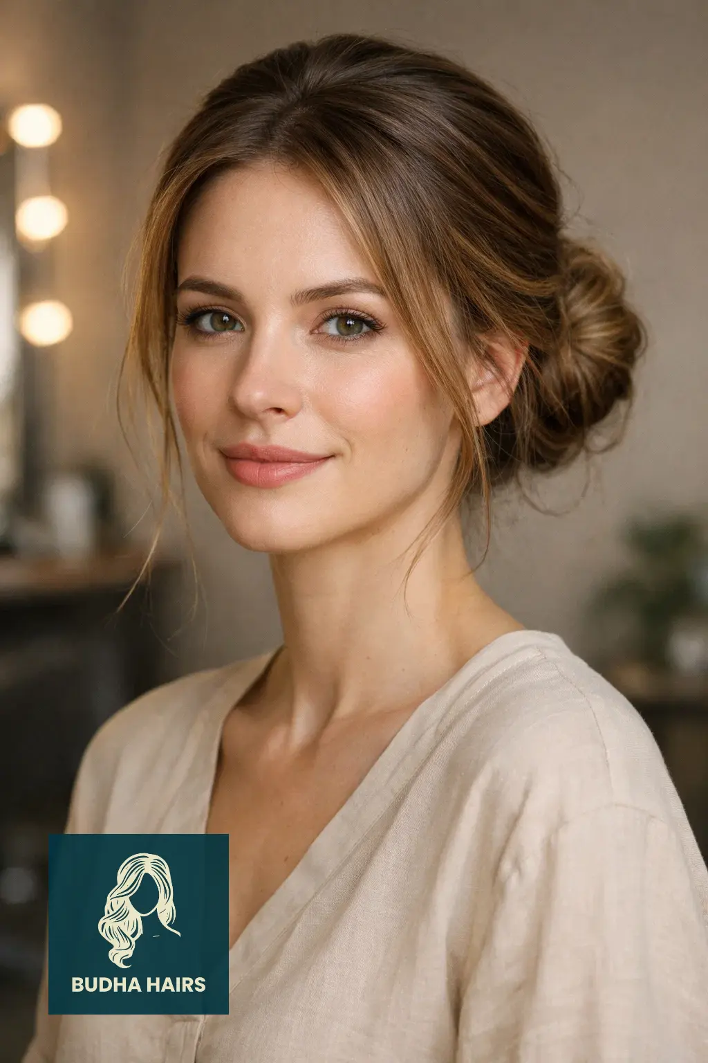 25 Best Updo Hairstyles for Thin Hair: Voluminous & Elegant 1 The Low "Pancaked" Chignon