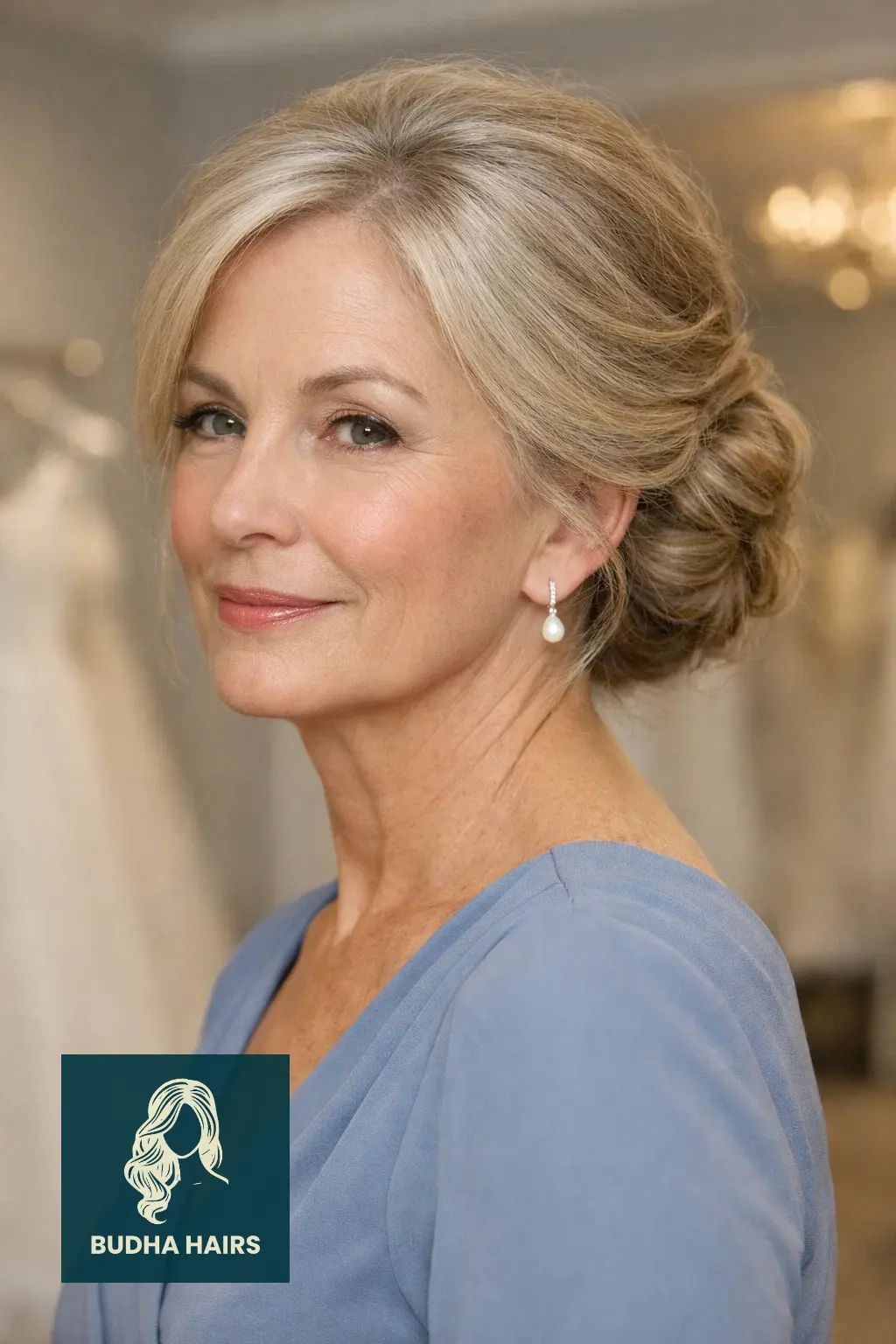29 Stunning Wedding Hairstyles for Older Women: Elegant & Voluminous 3 The Low Textured Chignon