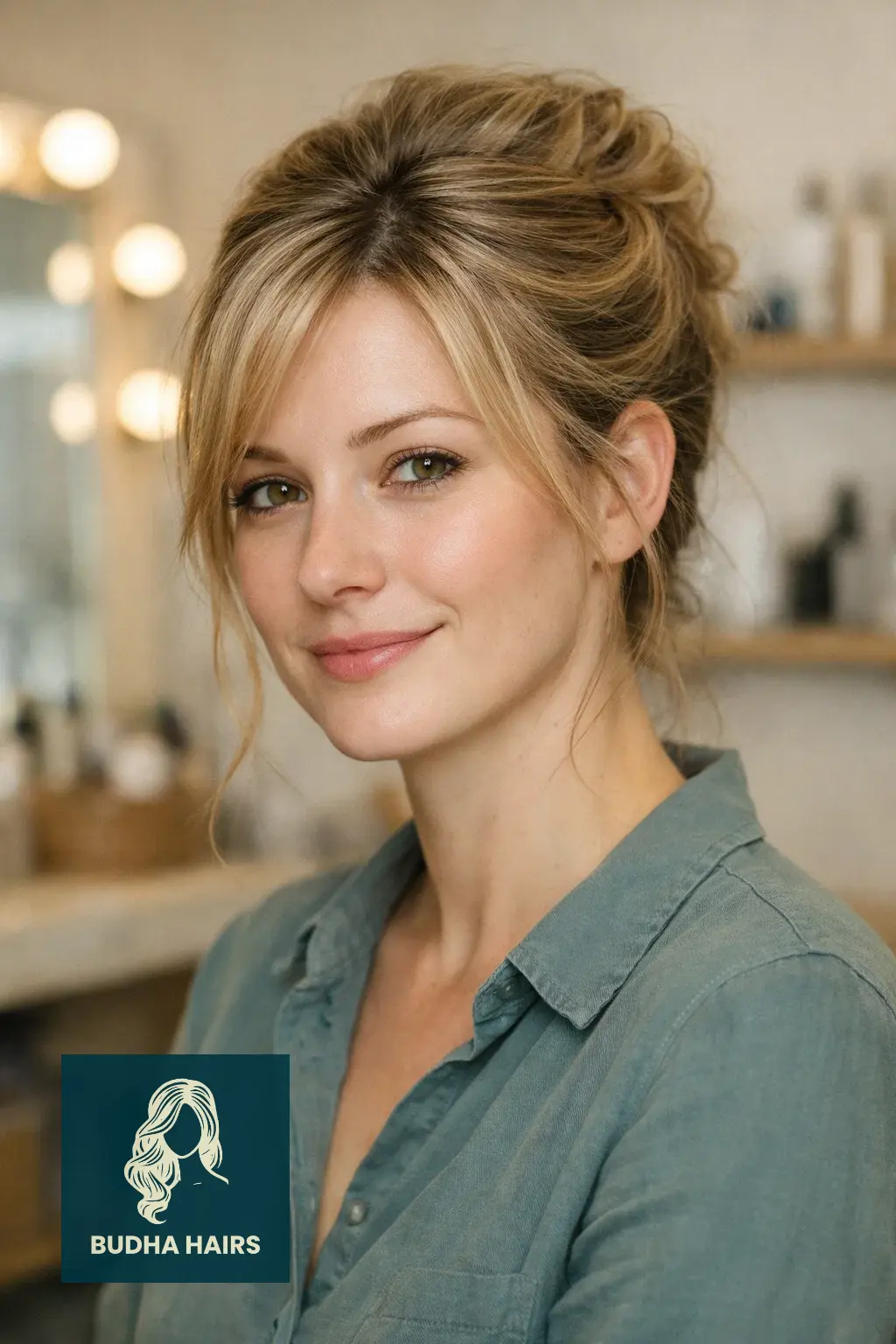 25 Best Updo Hairstyles for Thin Hair: Voluminous & Elegant 6 The Messy French Twist
