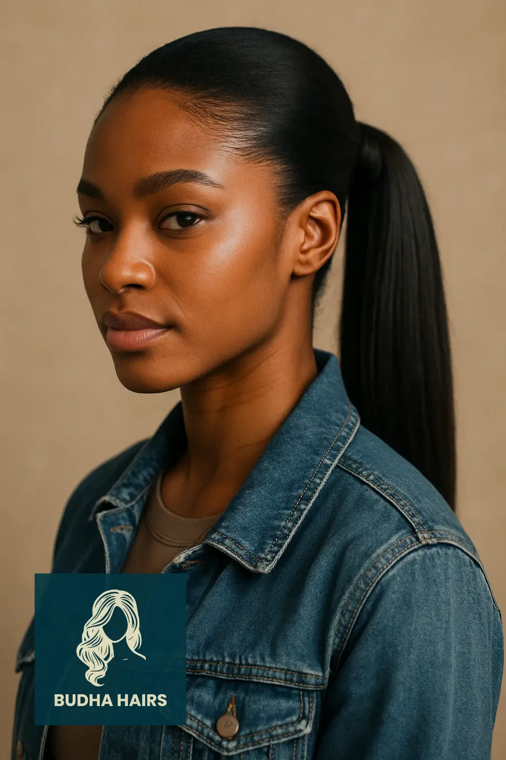 40 Bold Shaved Sides with Ponytail for Black Women Styles 22 The Mid-Height Wrapped Ponytail
