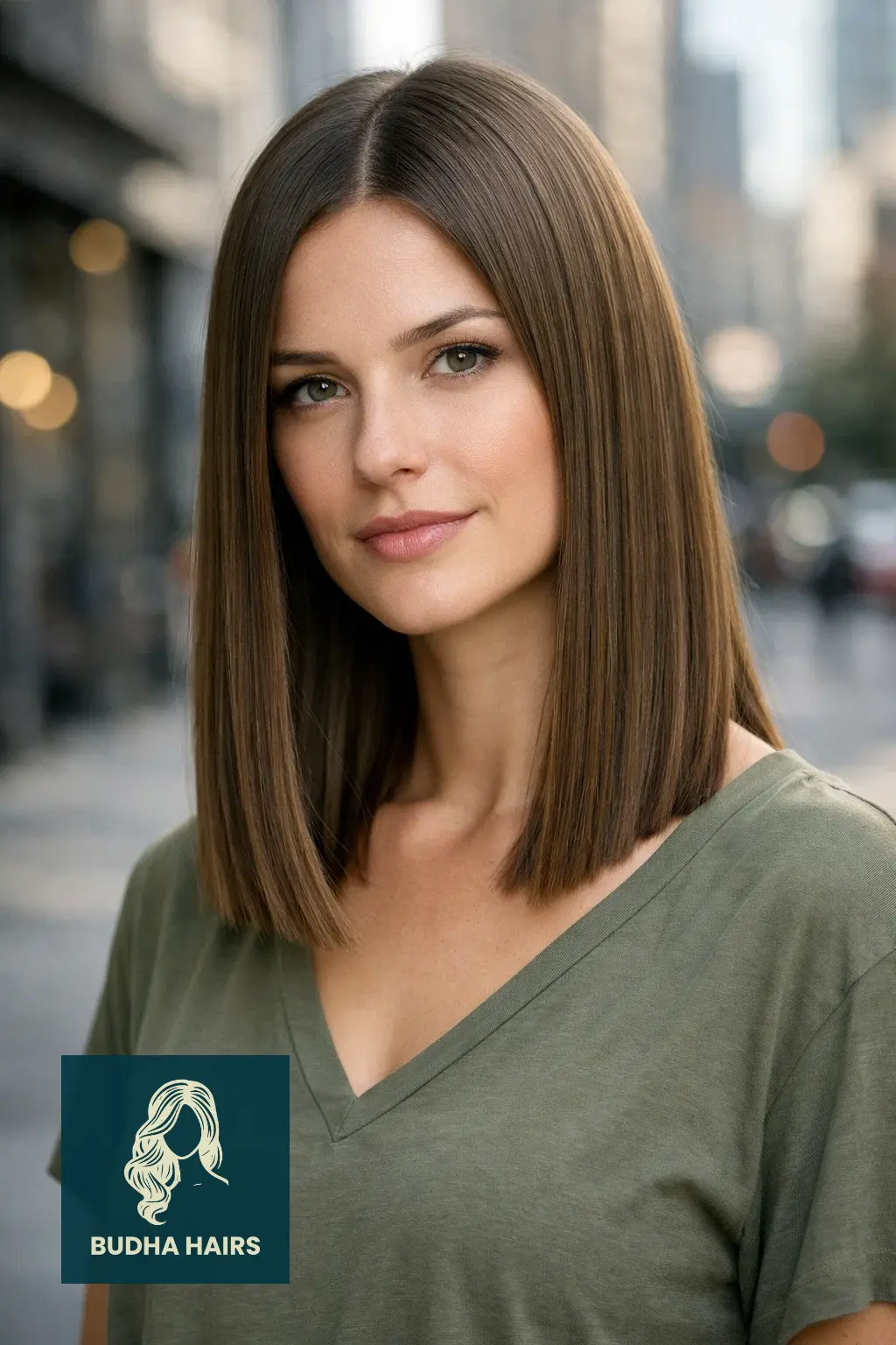 25 Best Long Thin Hair Hairstyles for Maximum Volume & Length 1 The One-Length Blunt Cut