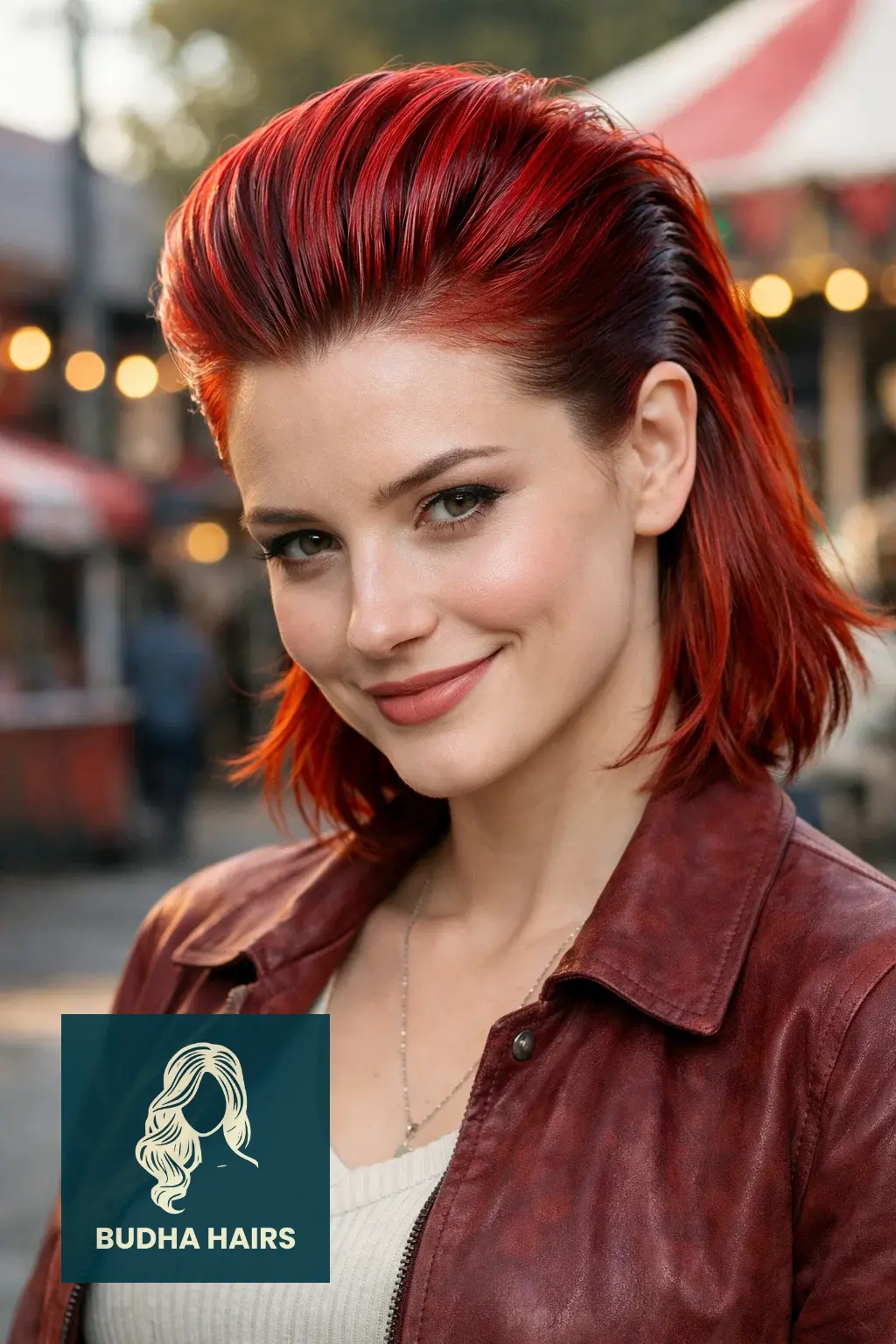 50 Iconic Clown Hairstyles for Women: Cute, Scary & Creative Looks 13 The Pennywise Glam Slick-Back