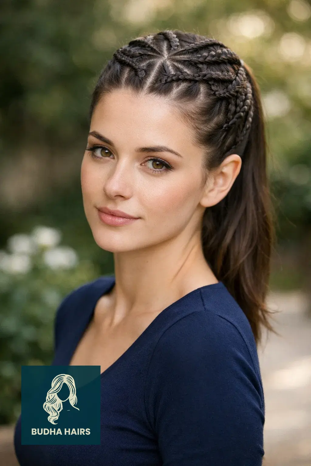 50 Enchanting Witch Hairstyles: Gothic, Modern & Fantasy Looks 48 The Pentagram Scalp Braid