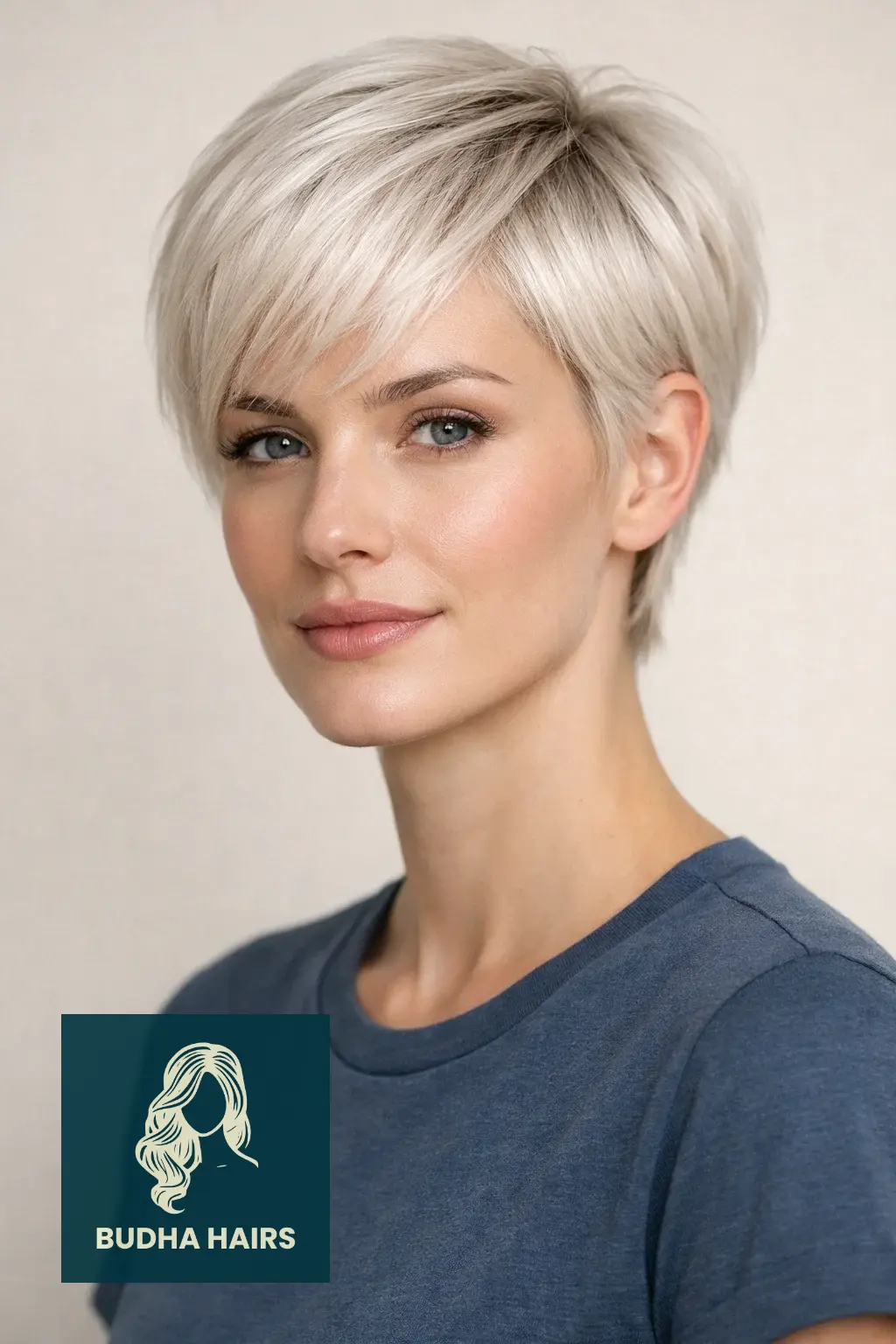 40 Volumizing Short Pixie Haircuts for Thin Fine Hair: Guide 2026 7 The Platinum Blonde Pixie with Shadow Root