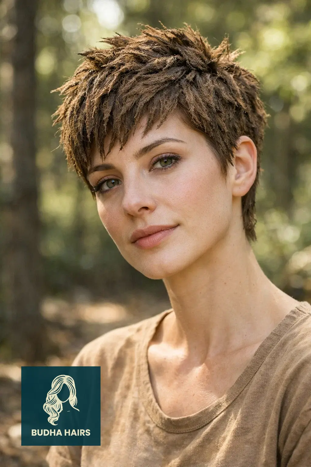 30 Fierce Viking Hairstyles for Women with Short Hair - Braids & Cuts 15 The "Seer" Mud-Textured Pixie