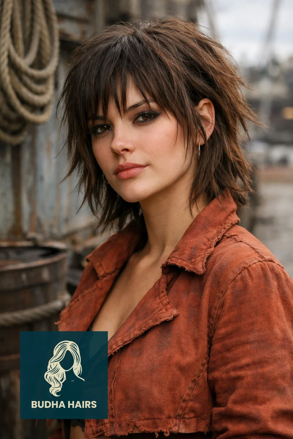 50 Pirate Hairstyles for Women - Rugged & Romantic Looks 40 The Short Choppy "Bilge Rat" Shag