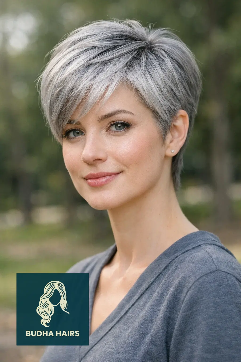 40 Volumizing Short Pixie Haircuts for Thin Fine Hair: Guide 2026 14 The Silver Fox Pixie (Gray Transition)