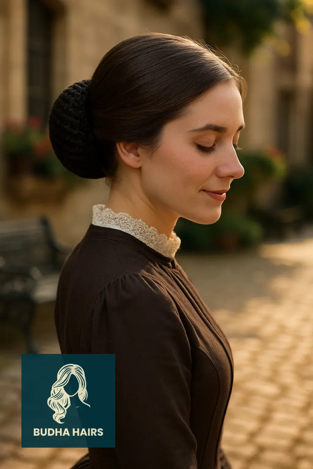 30 Elegant Victorian Hairstyles & Historical Updo Ideas 30 The Simple Snood Bun (Comfort and Containment)
