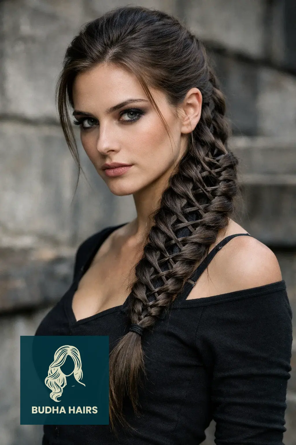 35 Best Vampire Hairstyles for Women - Gothic, Sexy & Scary Looks 34 The Skeleton Rib-Cage Braid