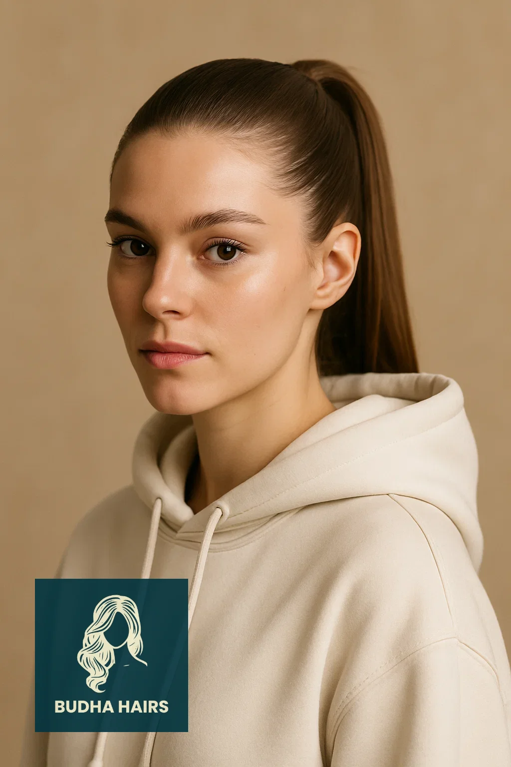 30 Best Hoodie Hairstyles & Easy Hair Hacks for Comfort 2 The Sleek High Ponytail (The Elevated Classic)