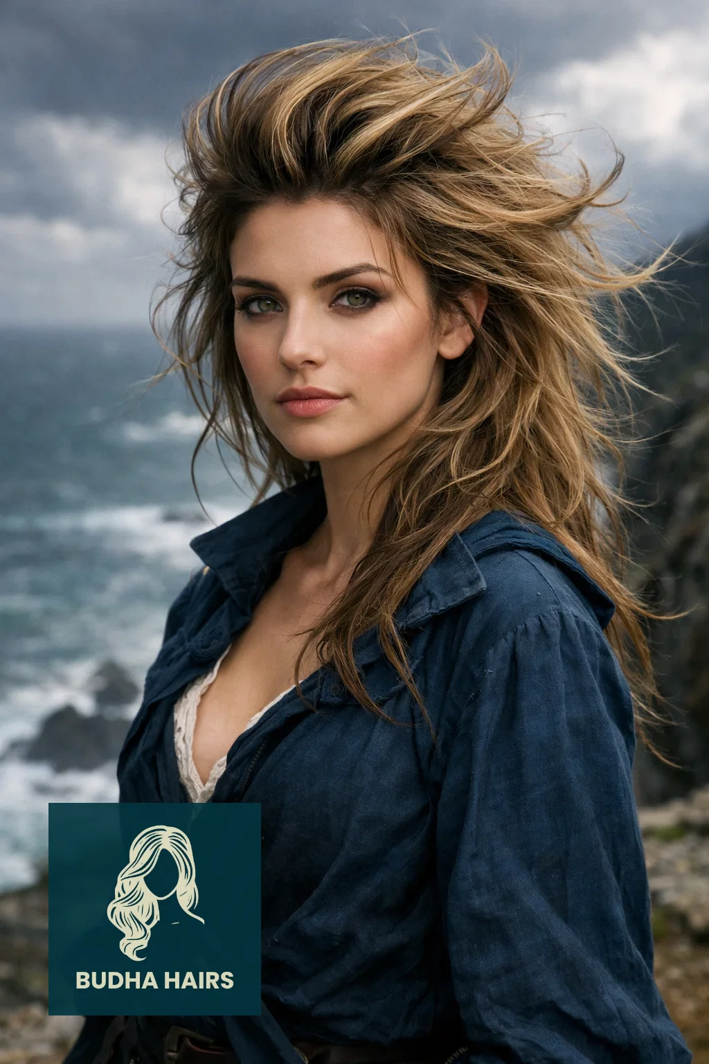 50 Pirate Hairstyles for Women - Rugged & Romantic Looks 33 The "Storm-Tossed" Voluminous Blowout