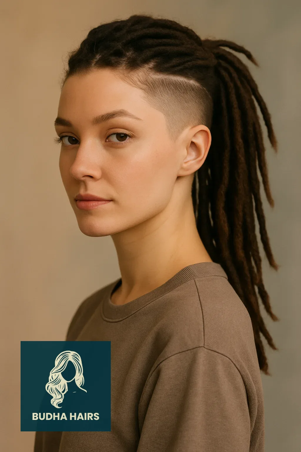 40 Edgy & Elegant Locs with Undercut Women Styles 27 The Triangle Undercut with Locs