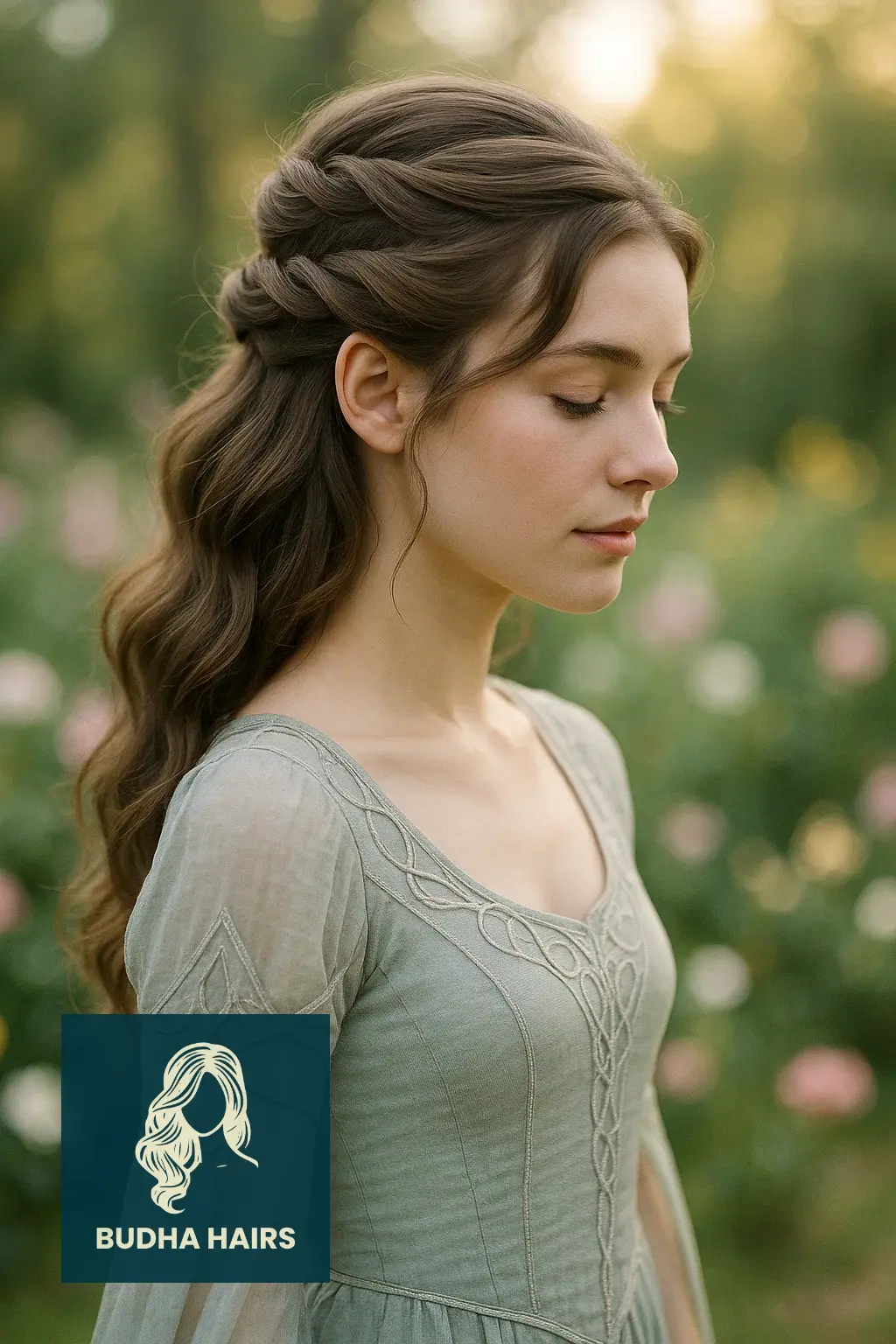 30 Ethereal Elf Hairstyles for a Fantasy Look 27 The Triple-Layered Half-Updo
