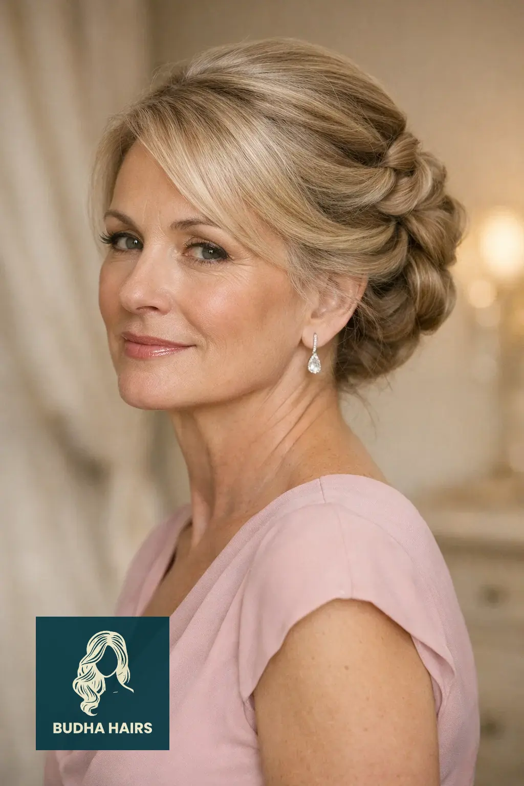 29 Stunning Wedding Hairstyles for Older Women: Elegant & Voluminous 13 The Triple Twisted Updo