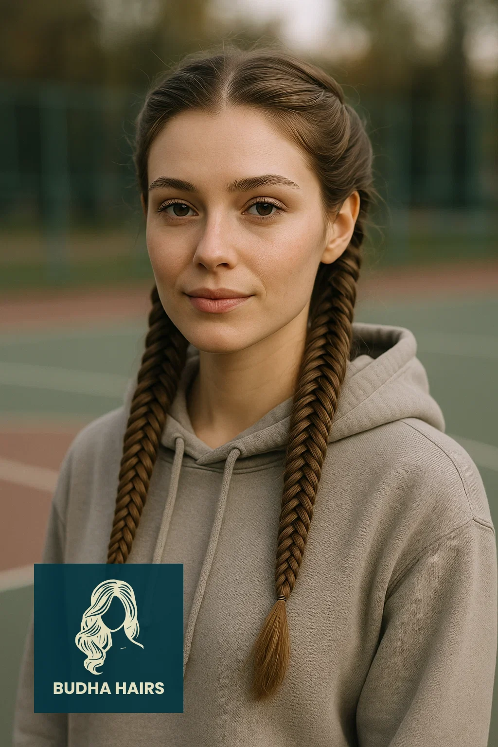 30 Best Hoodie Hairstyles & Easy Hair Hacks for Comfort 10 The Twin Fishtail Braids (The Detailed Protective Style)