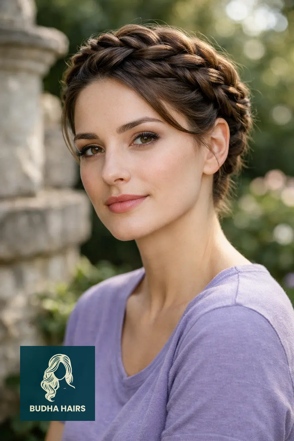 30 Fierce Viking Hairstyles for Women with Short Hair - Braids & Cuts 26 The Twisted Halo Crown