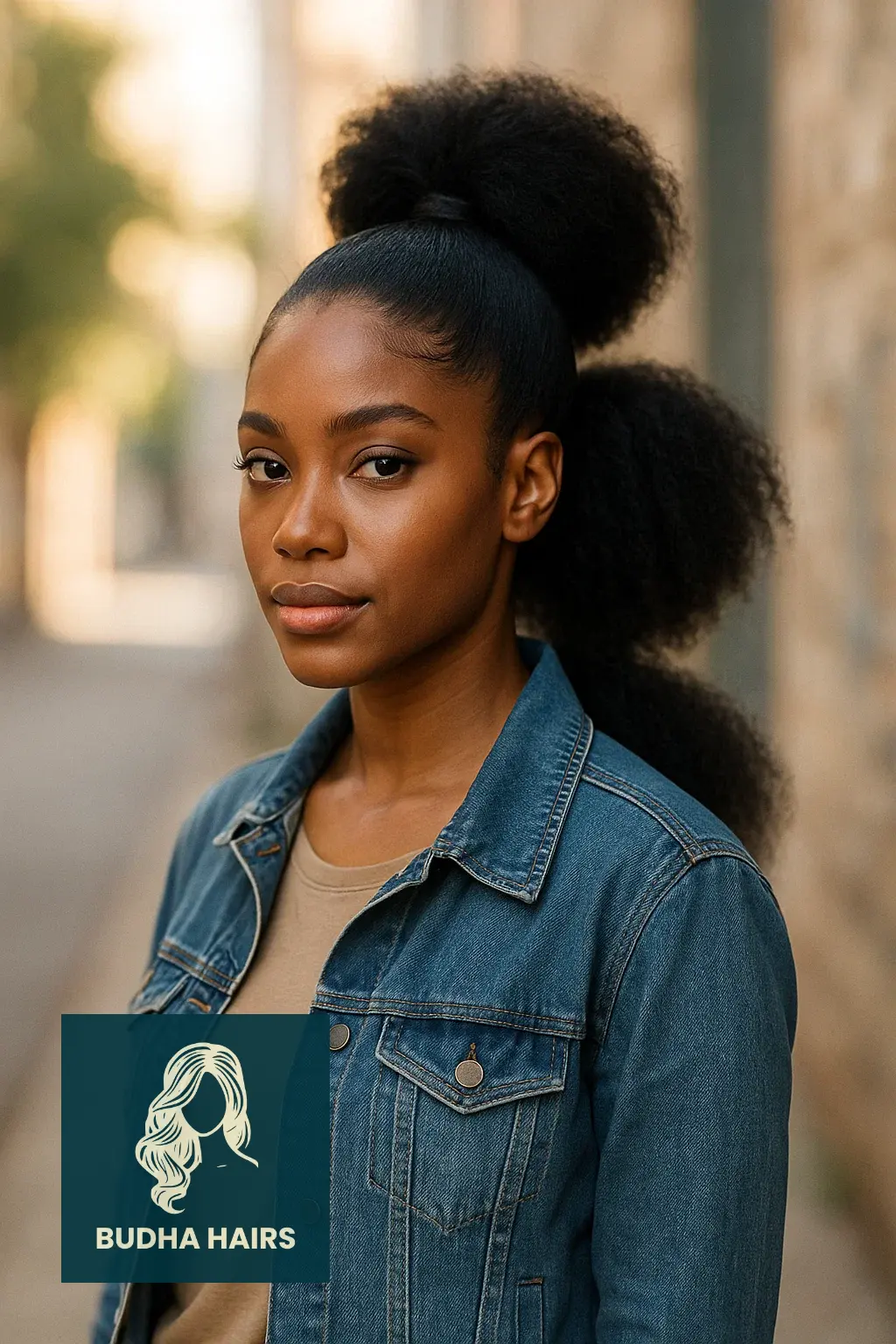 40 Bold Shaved Sides with Ponytail for Black Women Styles 13 The Two-Level Ponytail (Volume Separation)