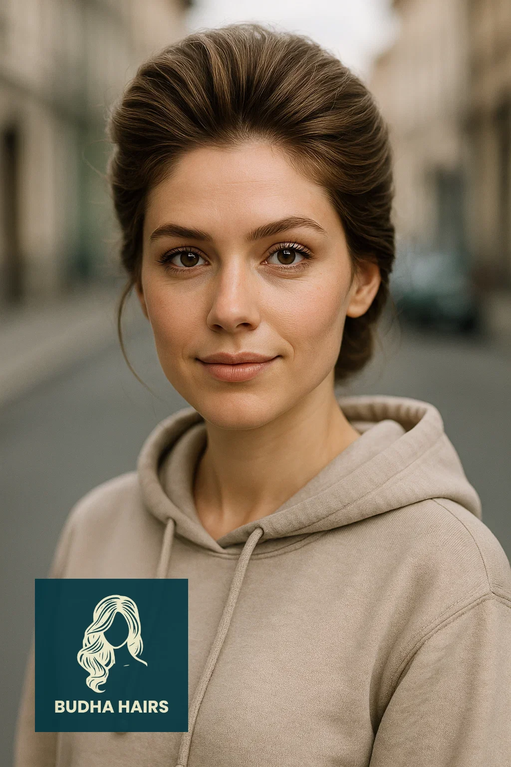 30 Best Hoodie Hairstyles & Easy Hair Hacks for Comfort 28 The Voluminous Crown with Low Tuck Front Volume Focus