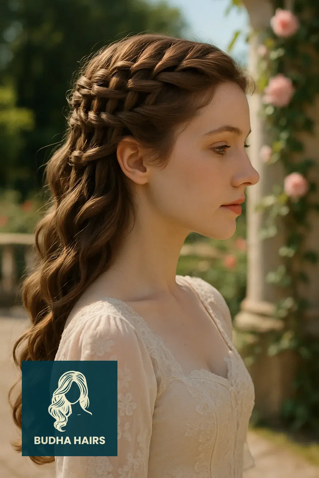 30 Elegant Victorian Hairstyles & Historical Updo Ideas 15 The Waterfall Braid Detail (Adaptation)