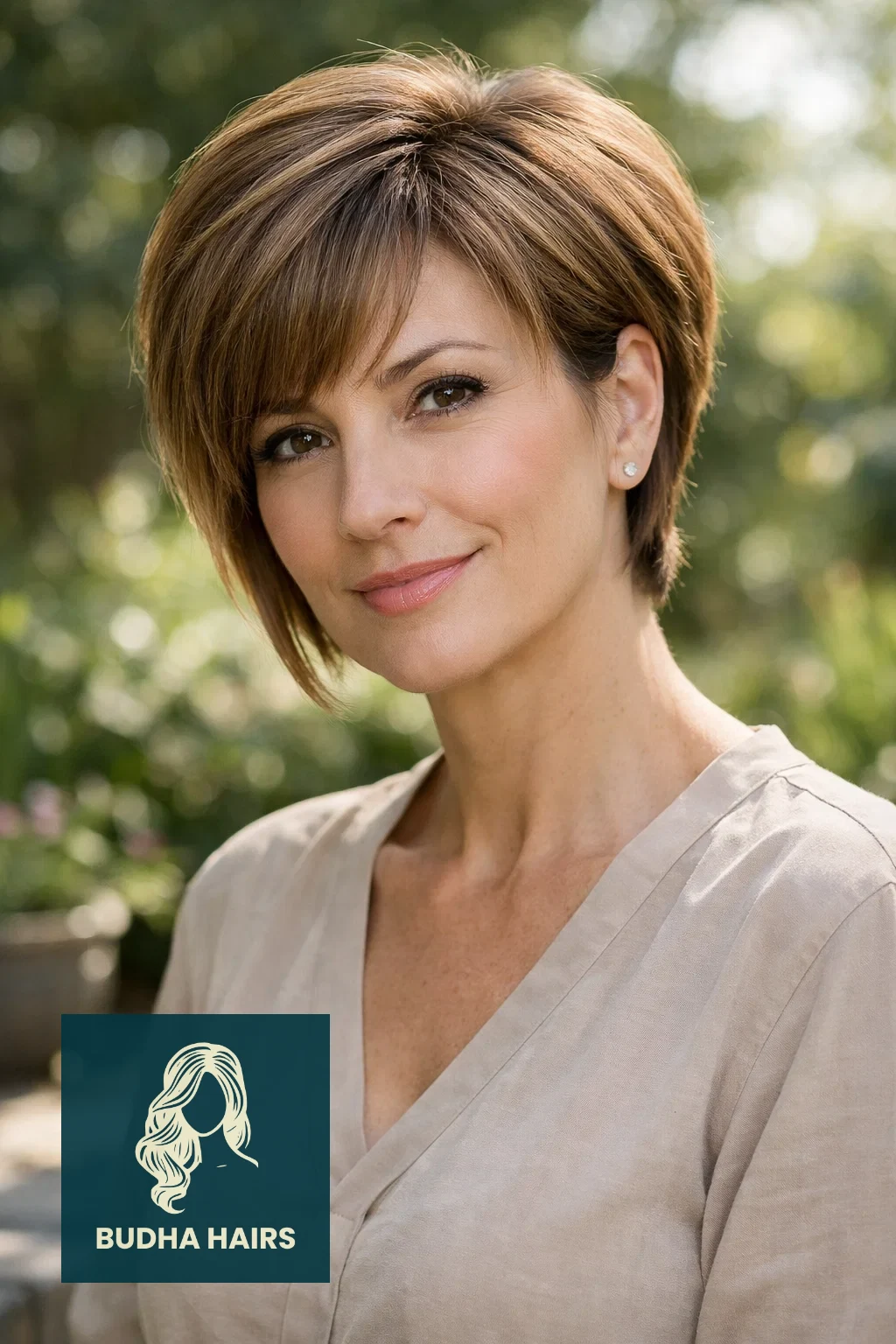 35 Chic Hairstyles for Women Over 40 with Bangs to Try Now 23 The Wedge Cut With Side Bangs