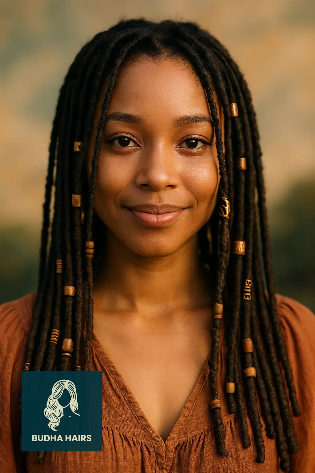 20 Chic & Stylish Thin Locs Hairstyles for Every Woman 8 Thin Locs With Beads and Accessories