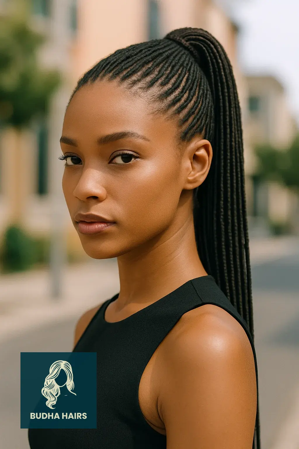 20 Chic & Stylish Thin Locs Hairstyles for Every Woman 14 Thin Locs in a Sleek High Ponytail