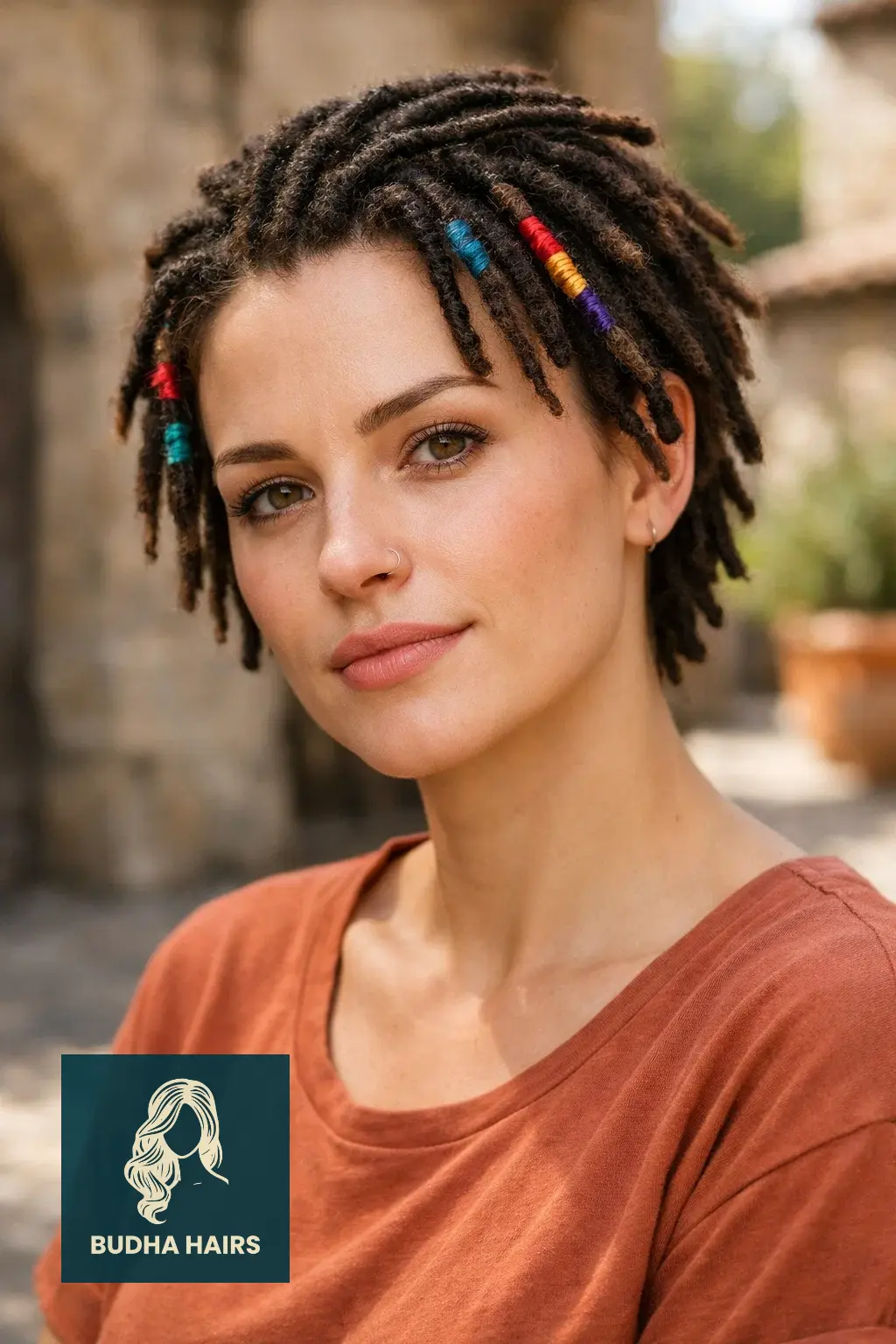 30 Fierce Viking Hairstyles for Women with Short Hair - Braids & Cuts 20 Thread-Wrapped Accent Locs