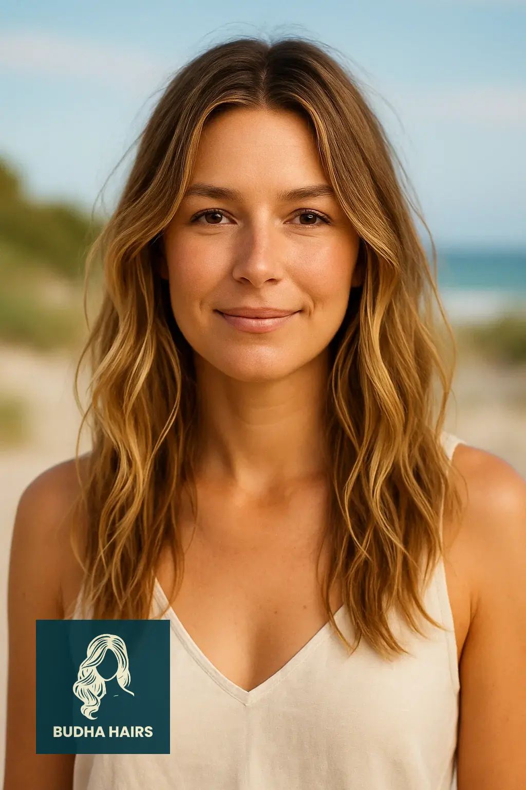 30th Birthday Hairstyles: 35 Stunning Looks for Women 27 Tousled Beachy Waves With a Middle Part