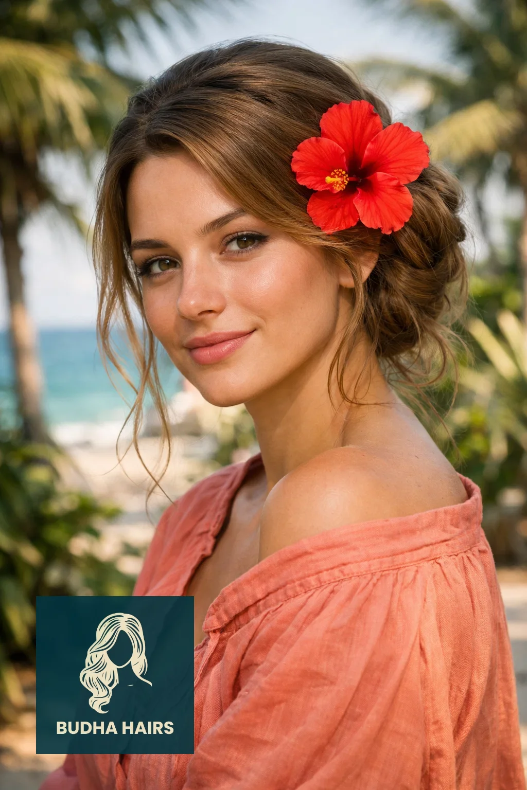 50 Pirate Hairstyles for Women - Rugged & Romantic Looks 32 Tropical Hibiscus Tuck