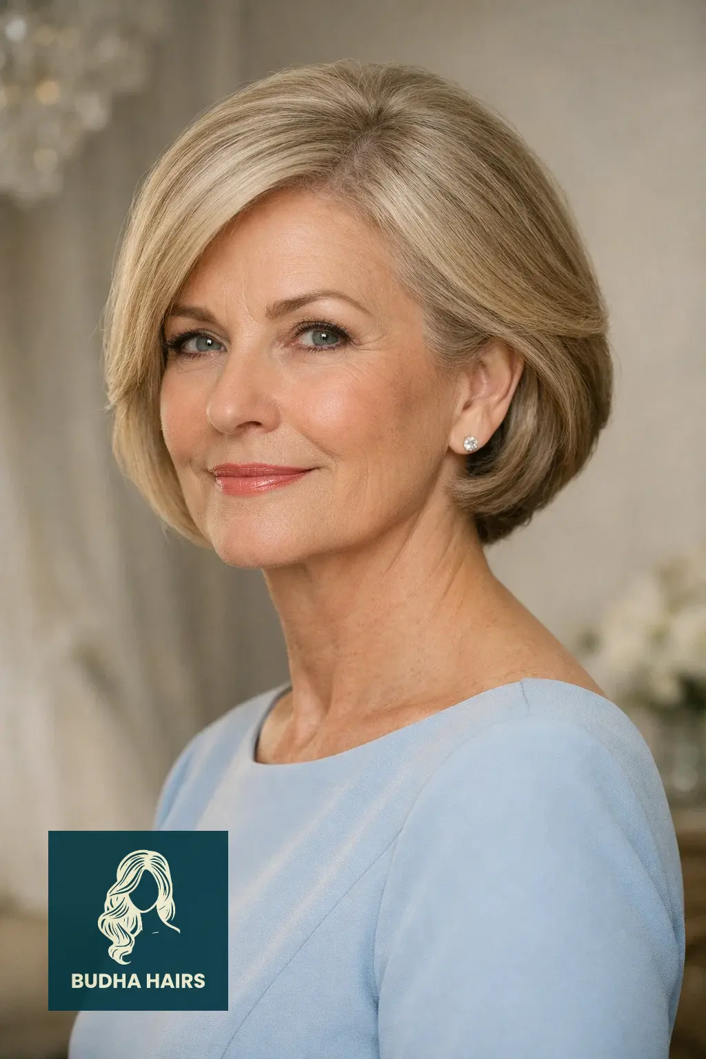 29 Stunning Wedding Hairstyles for Older Women: Elegant & Voluminous 7 Tucked-Under Faux Bob