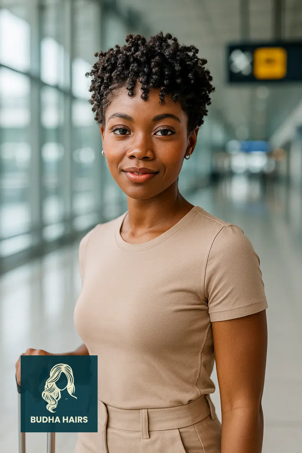 30 Airport Hairstyles for Short Hair: Easy Travel Looks 15 Twist-Out Pixie for Bouncy Travel Texture