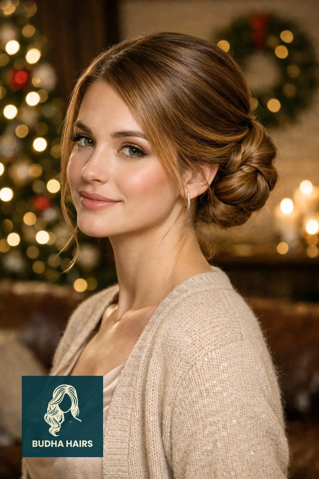 30 Best Christmas Party Hairstyles for a Festive & Glamorous Look 16 Twisted Chignon