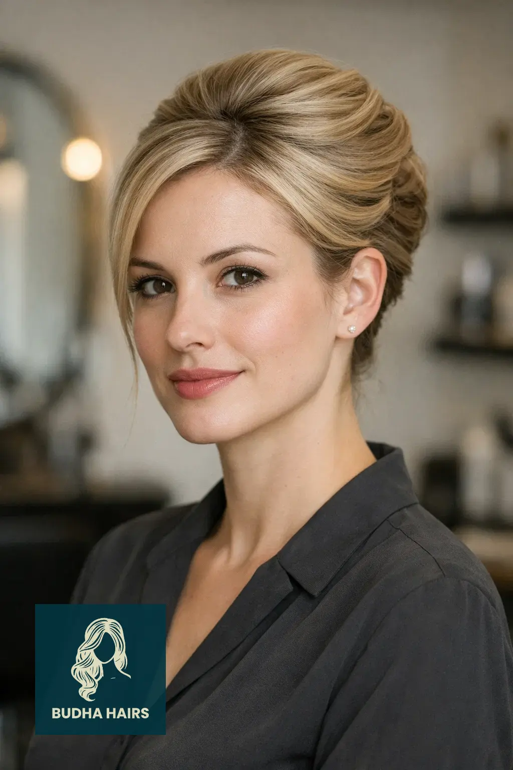 30 Best Formal Hairstyles for Thin Hair for Weddings & Galas 5 Twisted French Roll