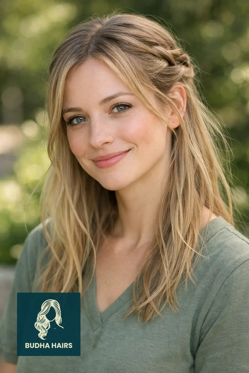 30 Best Hairstyles for Thin Fine Hair for Instant Volume & Body 29 Twisted Half-Updo