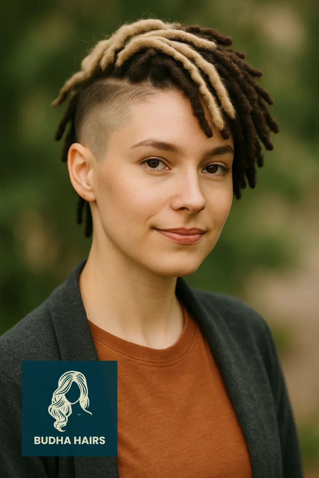 40 Edgy & Elegant Locs with Undercut Women Styles 6 Two-Tone Undercut Locs