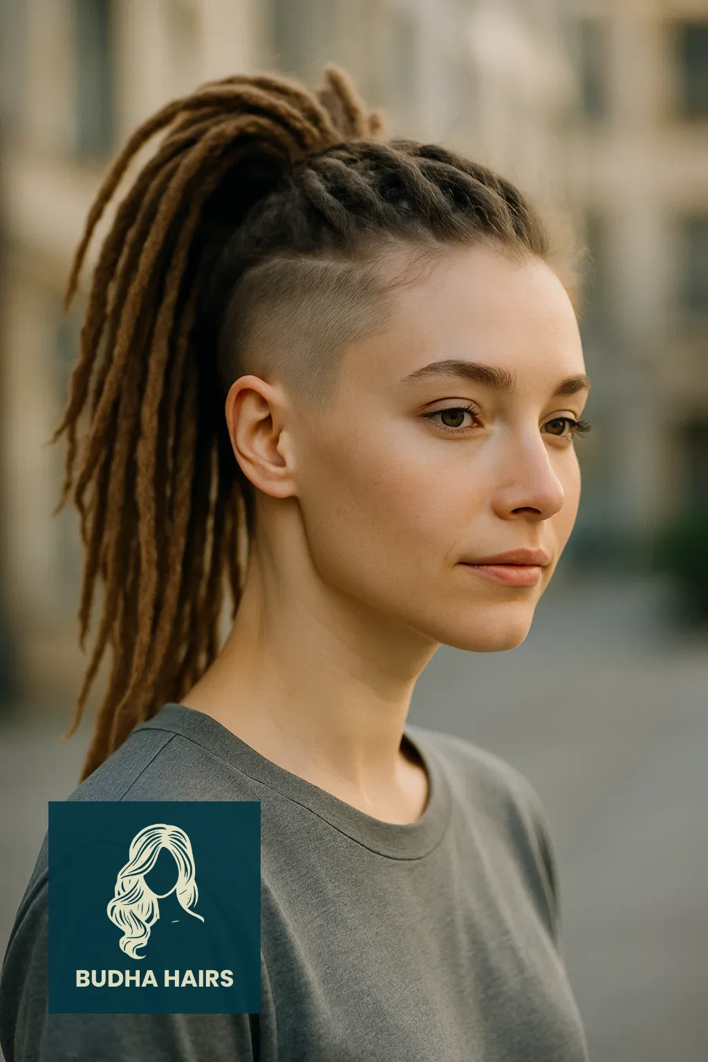 40 Edgy & Elegant Locs with Undercut Women Styles 9 Undercut with Loc Ponytail Lift