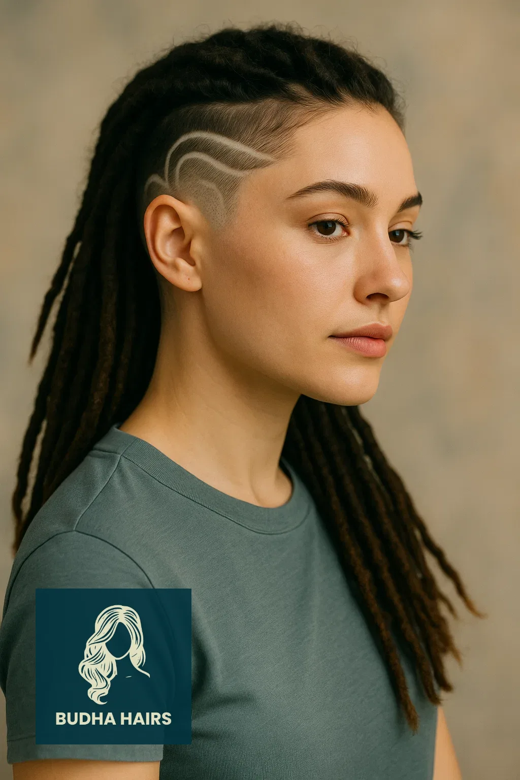 40 Edgy & Elegant Locs with Undercut Women Styles 28 Undercut with Wave and Curl Design