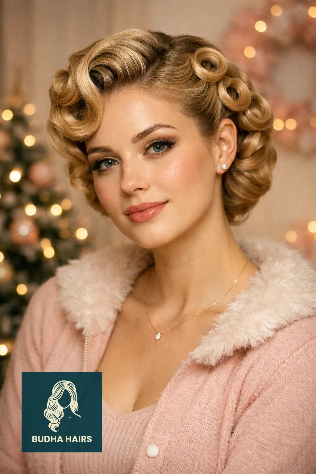 30 Best Christmas Party Hairstyles for a Festive & Glamorous Look 13 Vintage Pin Curls