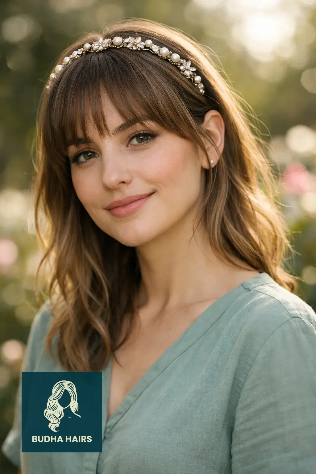 30 Elegant Hairstyles with Bangs: Stunning Formal Looks for 2026 30 Accessorized Headband with Fringe