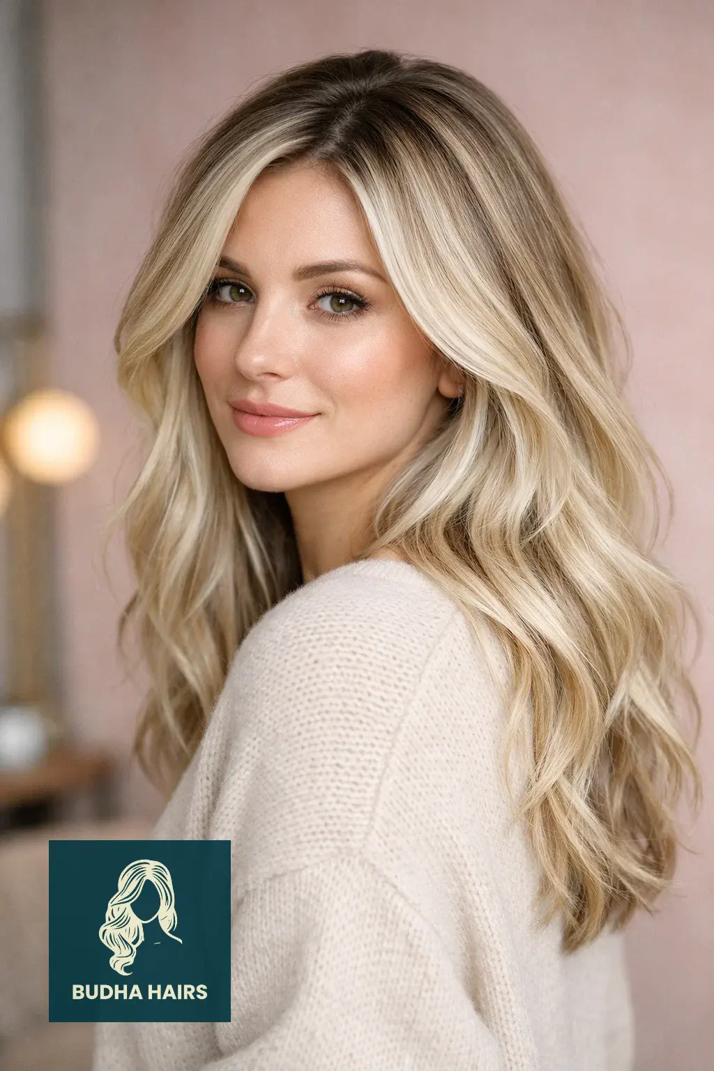 30 Best Winter Highlights for Blondes for an Arctic Glow 22 "Air-Touch" Iced Vanilla Balayag