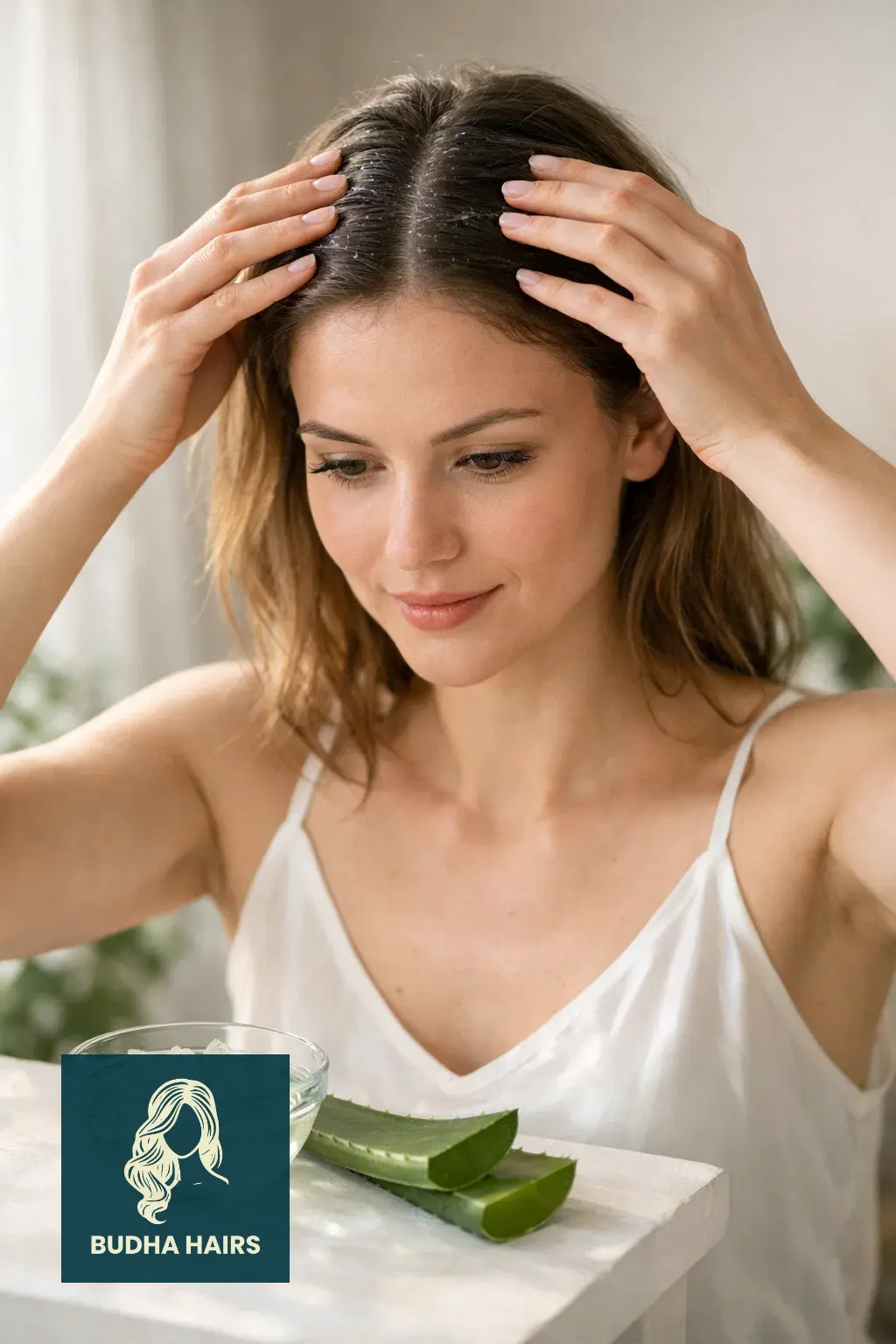 Dry Scalp During Winter: Causes, Symptoms, and Easy Solutions 3 Aloe Vera Gel Hydration