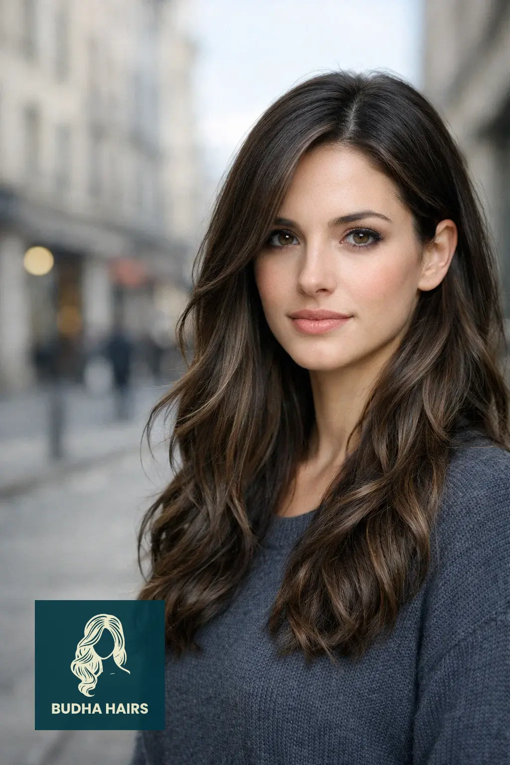 30 Best Winter Highlights for Brown Hair for an Expensive Look 3 Ash-Brown "Mist" on Dark Walnut