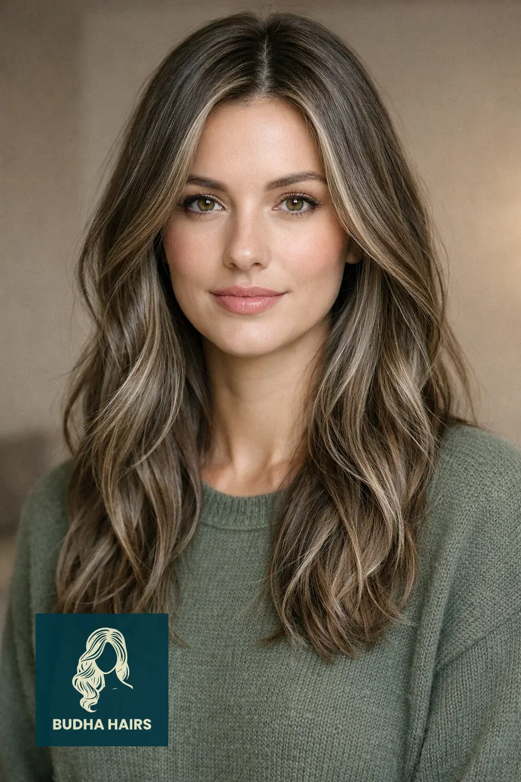 30 Best Winter Highlights for Brown Hair for an Expensive Look 13 Ashy Malt with "Pearl-Mist" Highlights