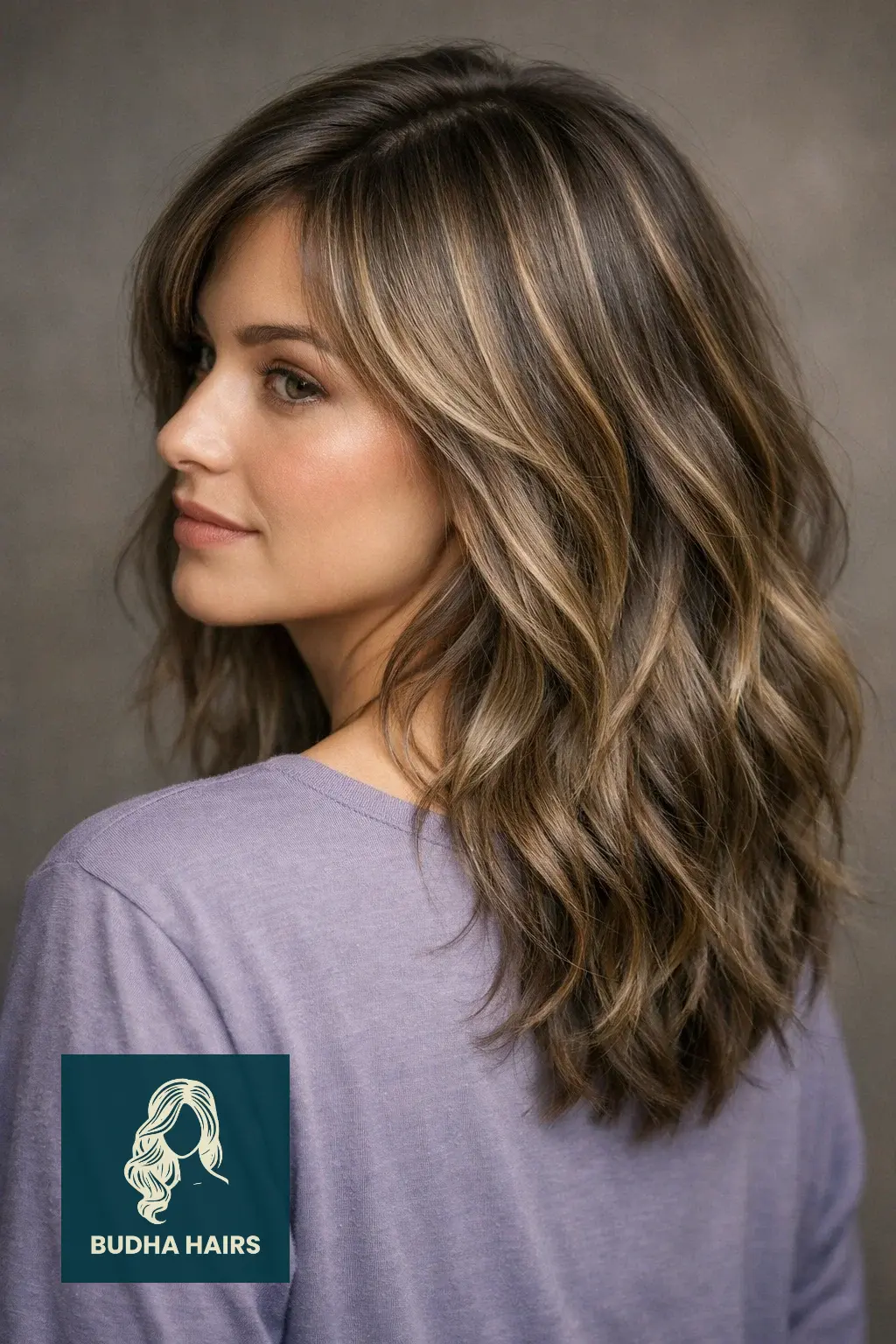 30 Warm Caramel Balayage with Honey Highlights to Try This Year 19 Ashy Mushroom with Honey Teasylights