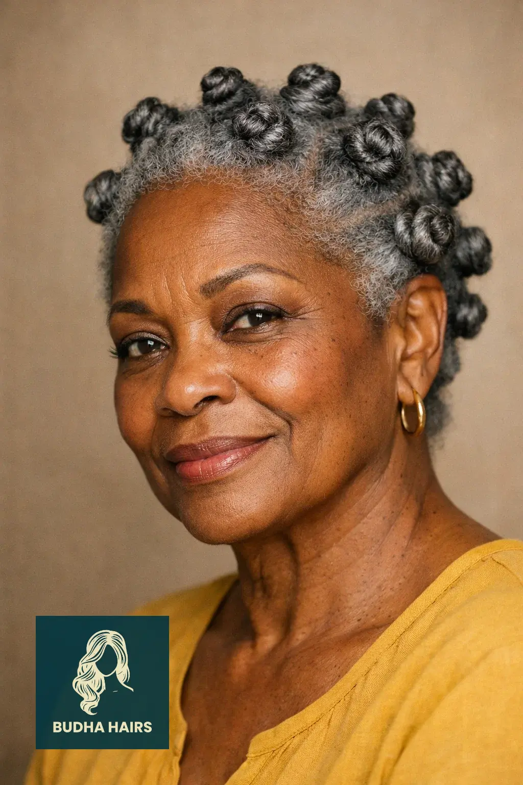 30 Stunning Hairstyles for Older Black Women with Gray Hair You’ll Love 26 Bantu Knots on Gray Hair