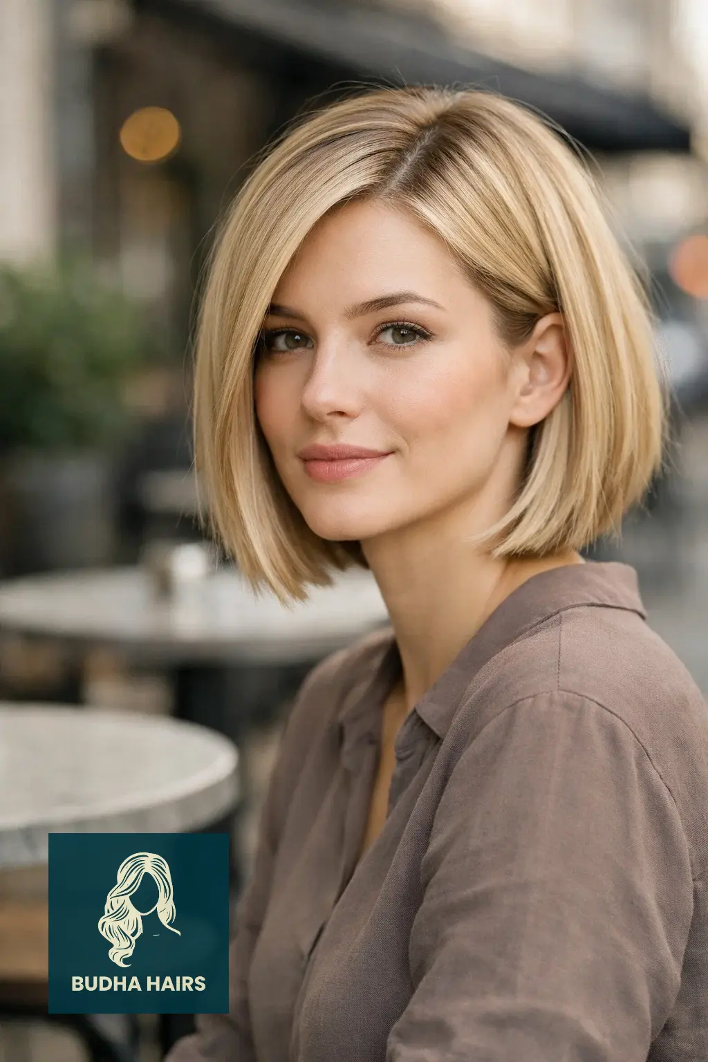 30 Blonde Bob Hairstyles That Look Fresh and Stylish 27 Beige-Blonde "Sliced" Bob